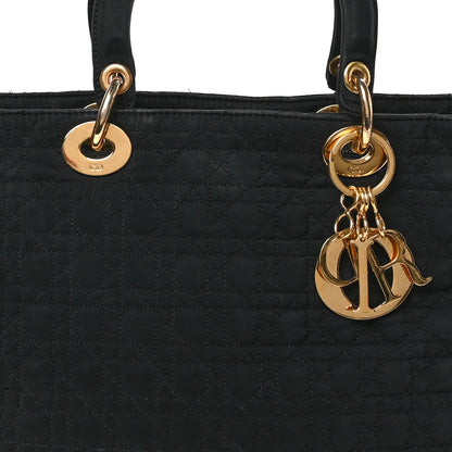 Christian Dior Nylon Cannage Large Lady Dior Black 5 of 18