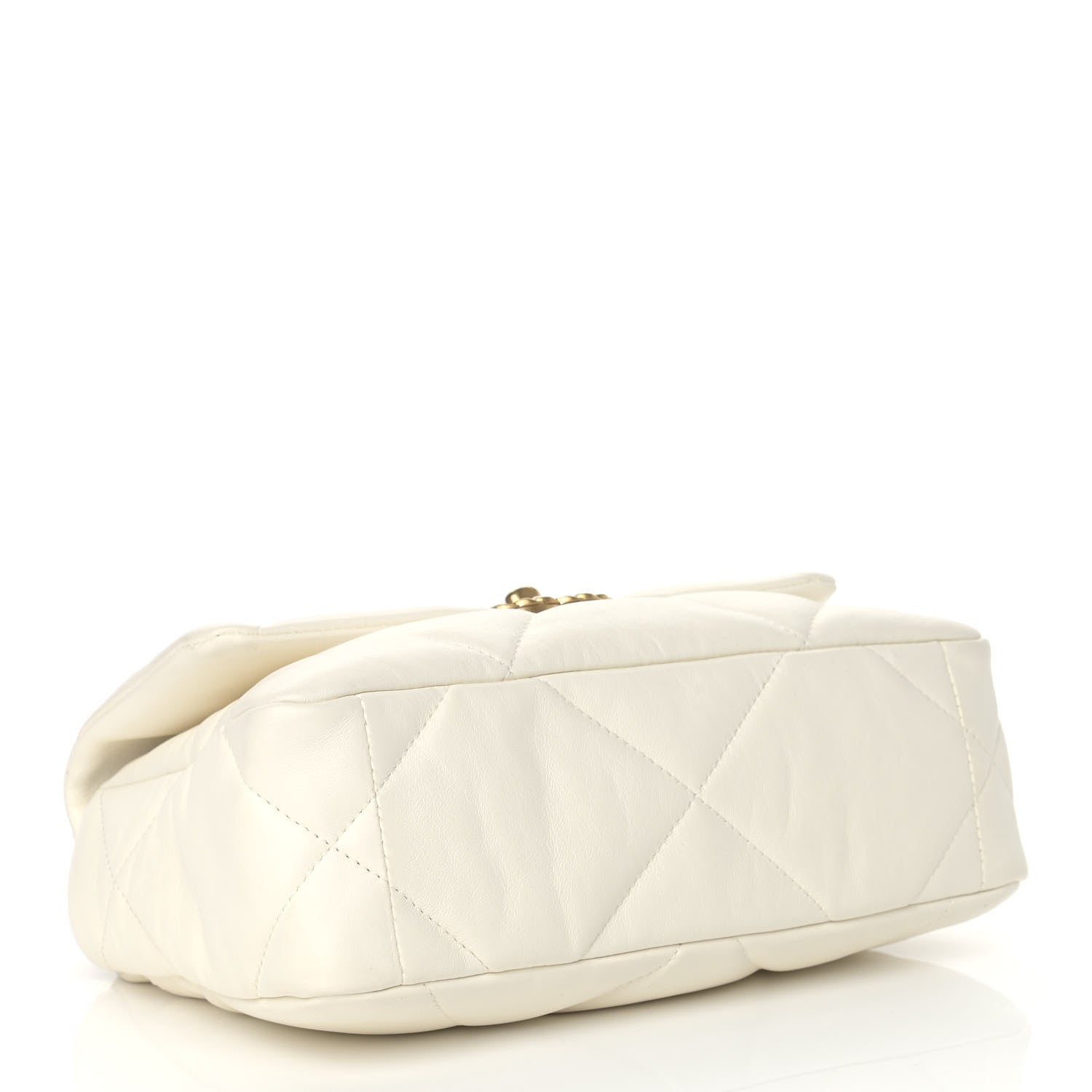 Chanel Lambskin Quilted Medium Chanel 19 Flap White 4 of 9
