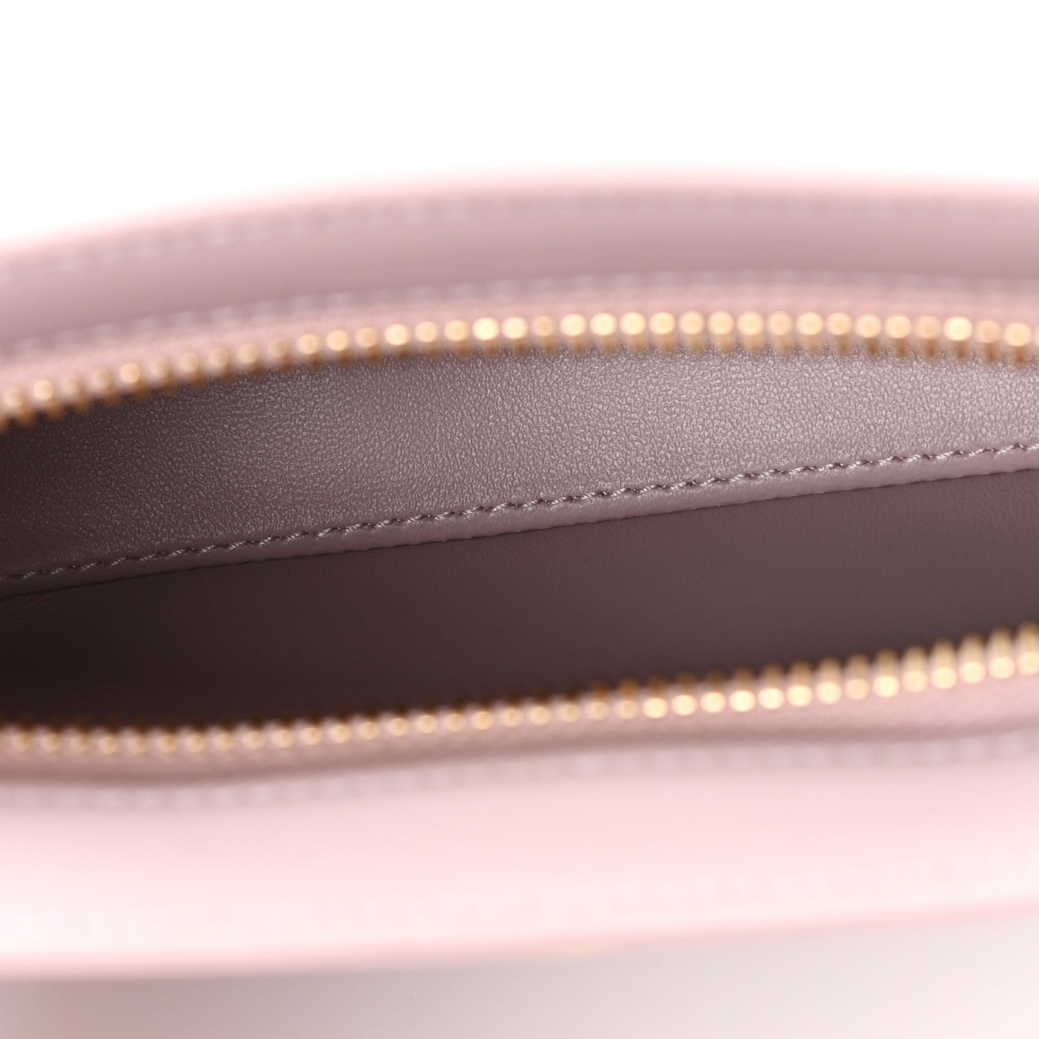 Celine Shiny Calfskin Medium Tilly Triomphe Shoulder Bag Bleached Pink 5 of 11