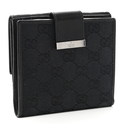 Gucci Monogram Flap Wallet Black 3 of 14
