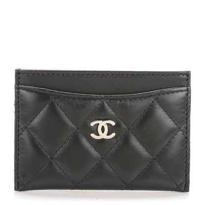 Chanel Lambskin Quilted Card Holder Black 1 of 8