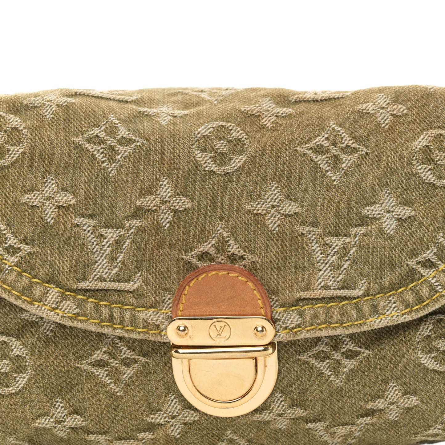 Monogram Denim Mini Pleaty Lichen