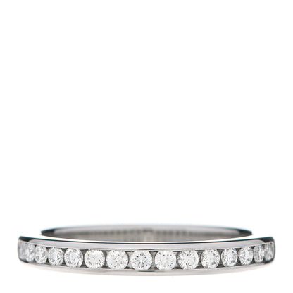 Tiffany Platinum Diamond 2mm Half Circle Wedding Band Ring 50 5.5 1 of 5