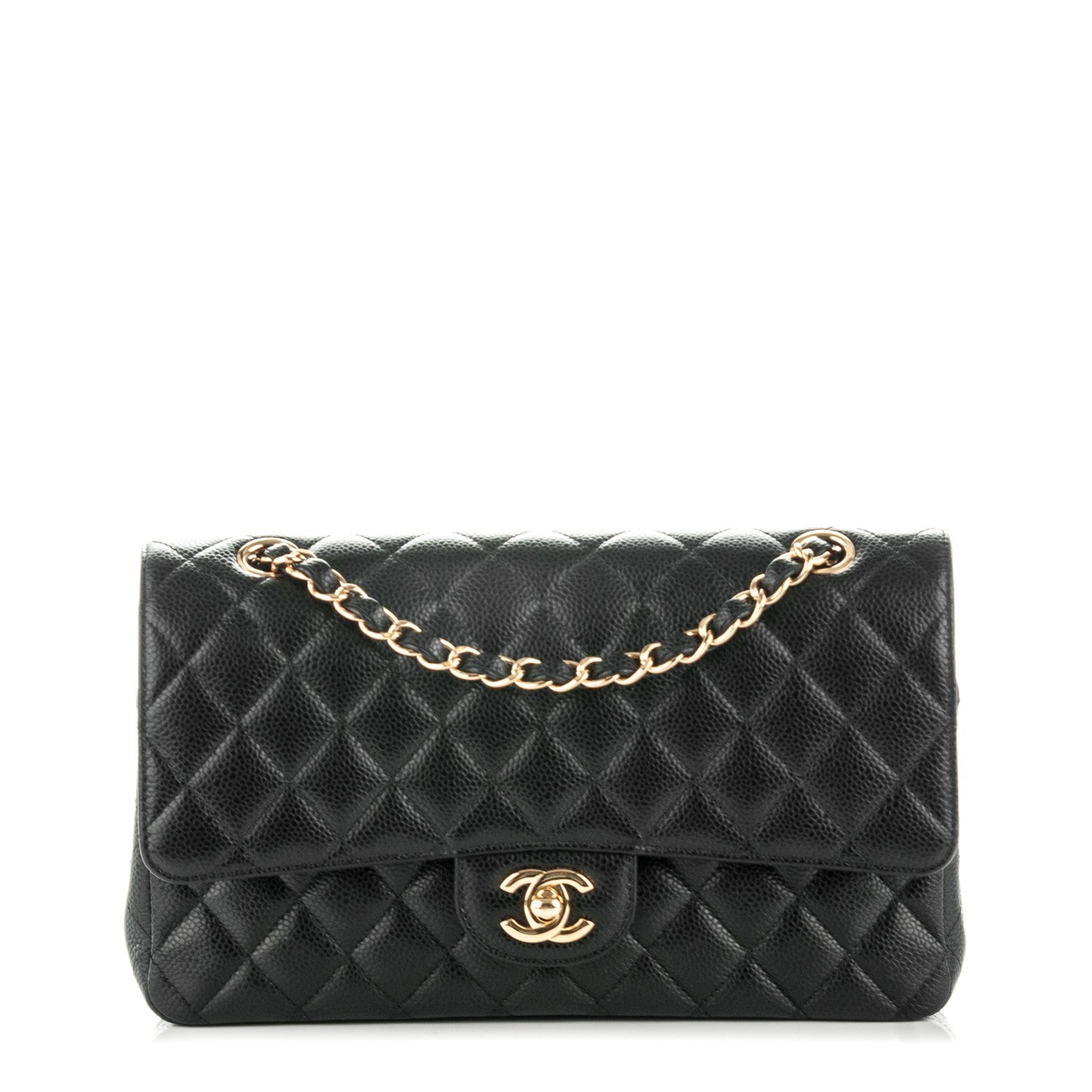 Chanel Caviar Quilted Medium Double Flap Black 1 of 8