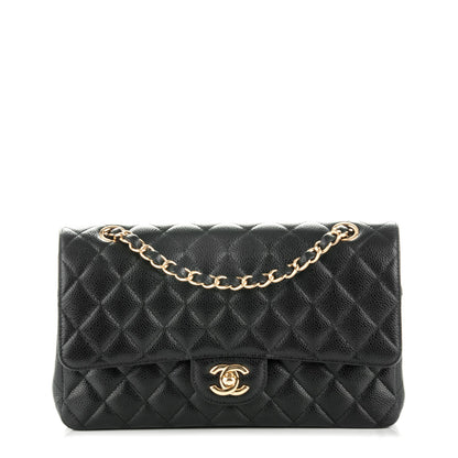 Chanel Caviar Quilted Medium Double Flap Black 1 of 8