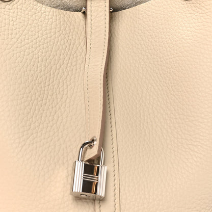 Hermes Taurillon Clemence Picotin Lock 18 PM Beton 8 of 13