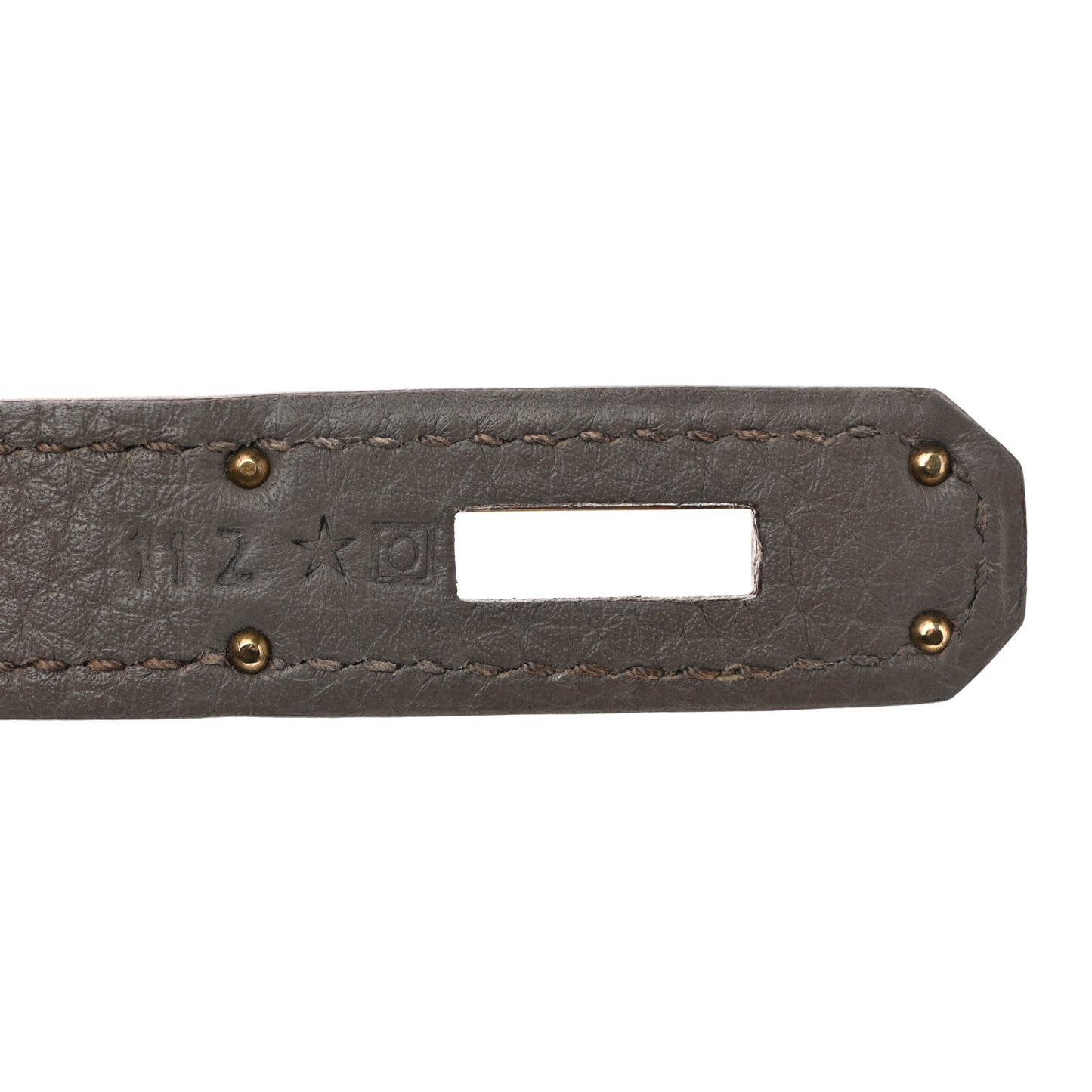 Taurillon Clemence Lizard Club Birkin 35 Etain Graphite
