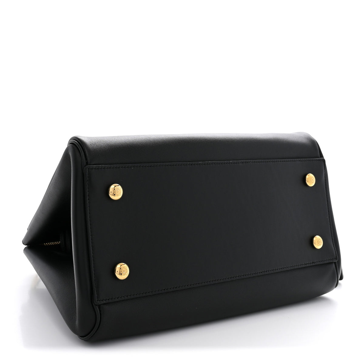 Supple Calfskin Medium Madrid Bag Black