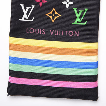 Louis Vuitton Silk Monogram Multicolor Bandeau Black 3 of 4