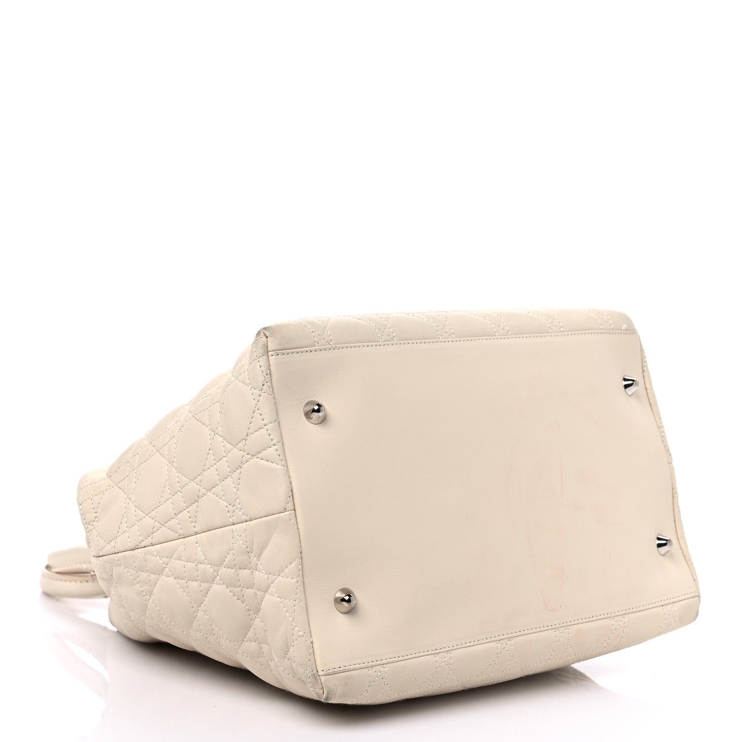 Christian Dior Lambskin Cannage Medium Soft Lady Dior Beige 4 of 19
