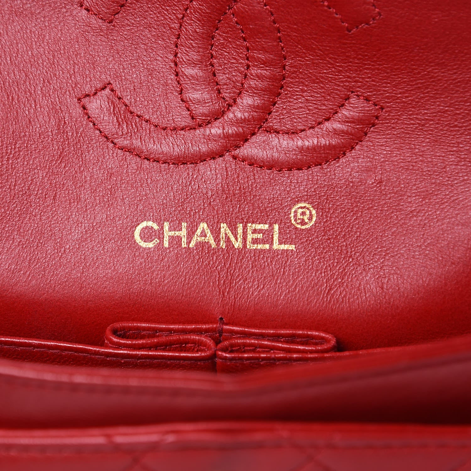 Chanel Lambskin Quilted Small Double Flap Red 6 of 16