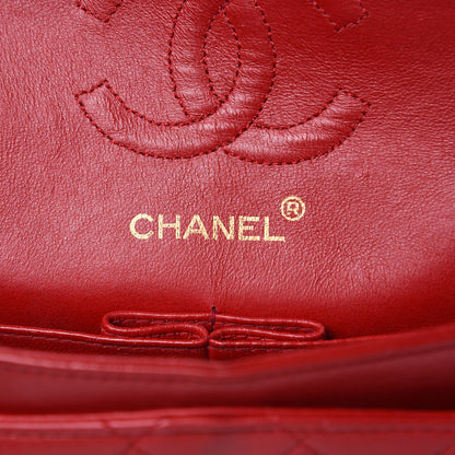 Chanel Lambskin Quilted Small Double Flap Red 6 of 16
