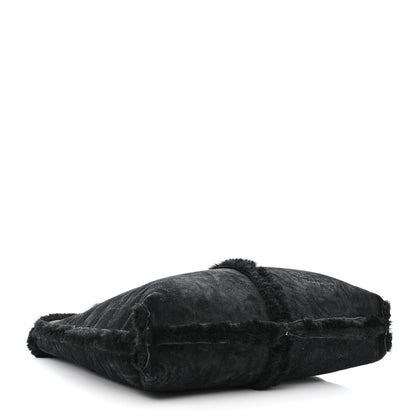 Bottega Veneta Shearling Reversible Tote Black 5 of 18