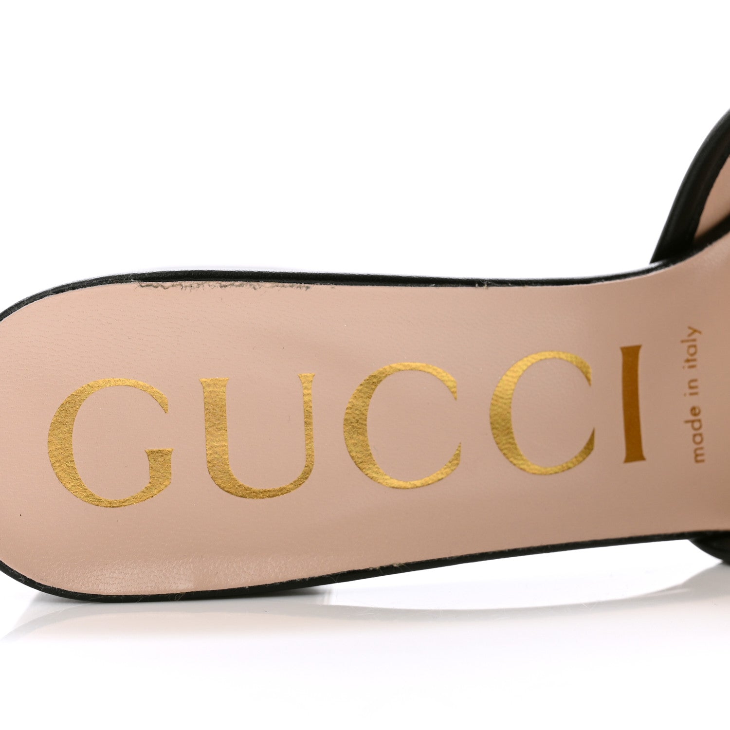 Gucci Nappa Matelasse GG Marmont 55mm Slide Sandals 37.5 Black 6 of 9