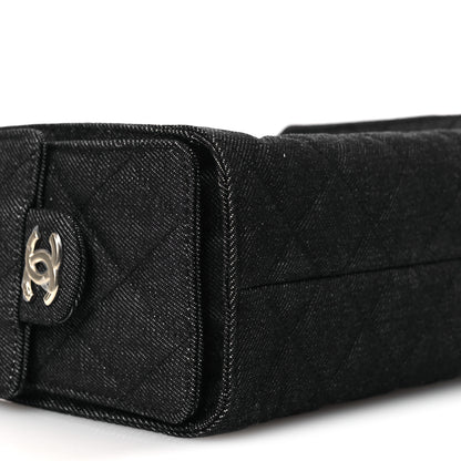 Chanel Denim Quilted Mini Chanel 25 Handbag Dark Blue 9 of 13