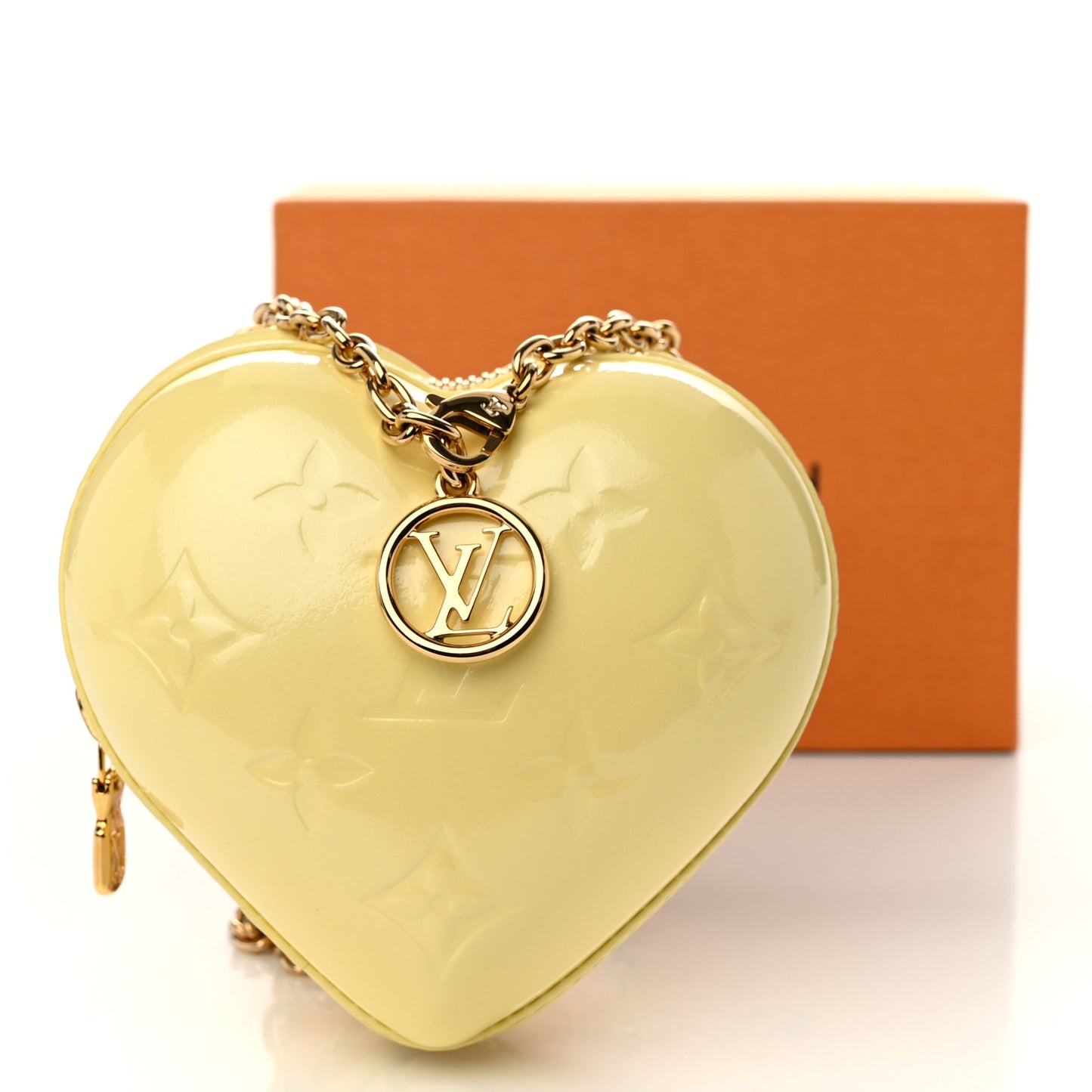 Vernis Keep My Heart Chain Bag Chic Yellow