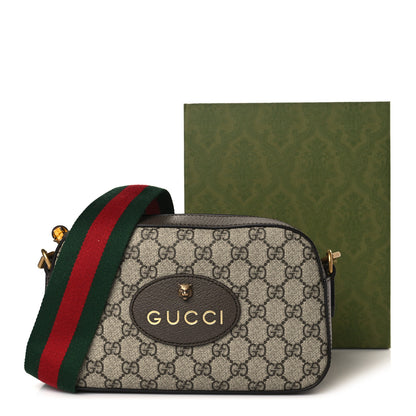 Gucci GG Supreme Monogram Web Neo Vintage Shoulder Bag Beige New Acero Crop 9 of 9