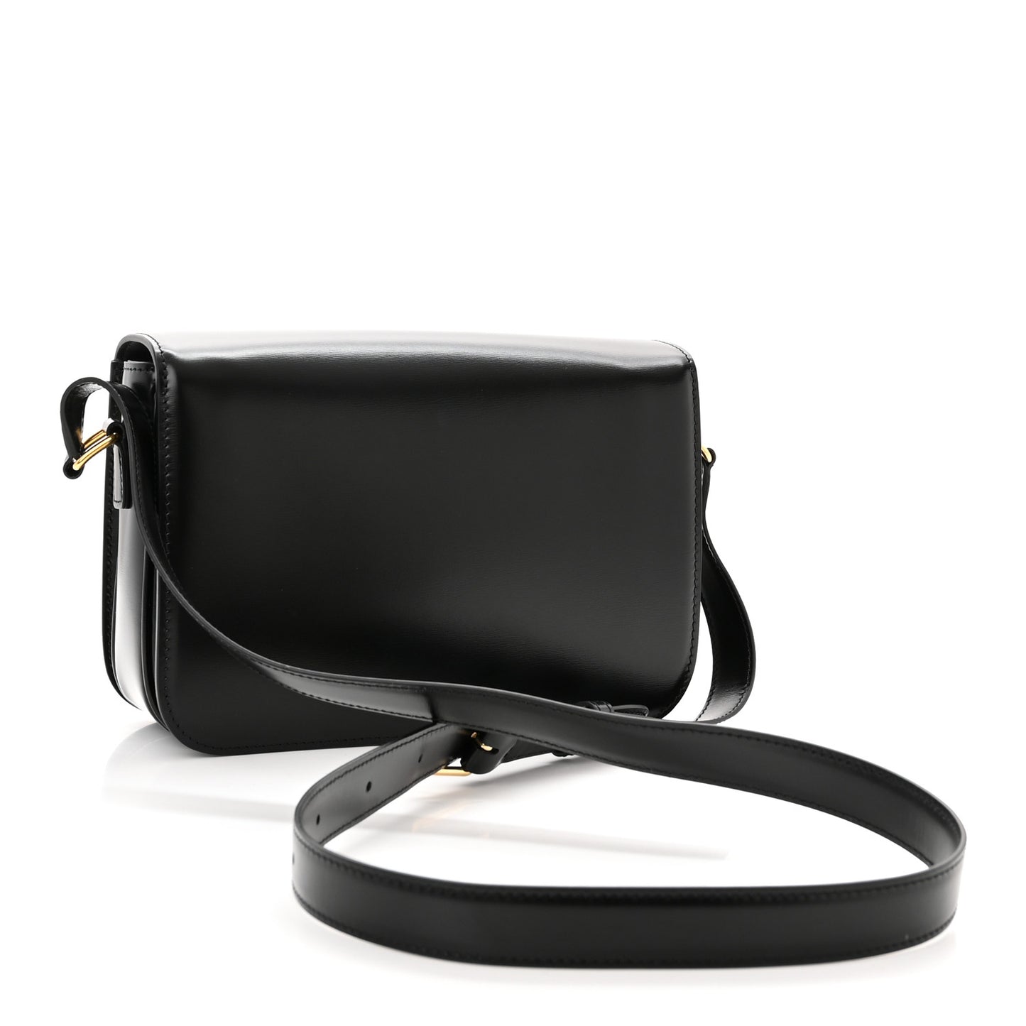 Shiny Calfskin Medium Triomphe Black