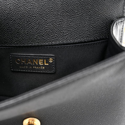 Chanel Caviar Quilted Small Chain Around Boy Flap Black 6 of 10