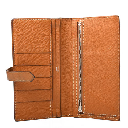 Hermes Epsom Bearn Gusset Wallet Gold 5 of 15