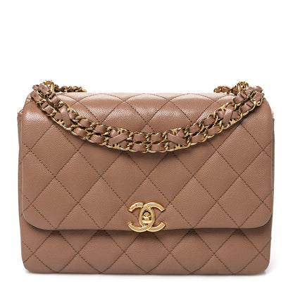 Chanel Caviar Quilted Coco First Flap Beige 1 of 10