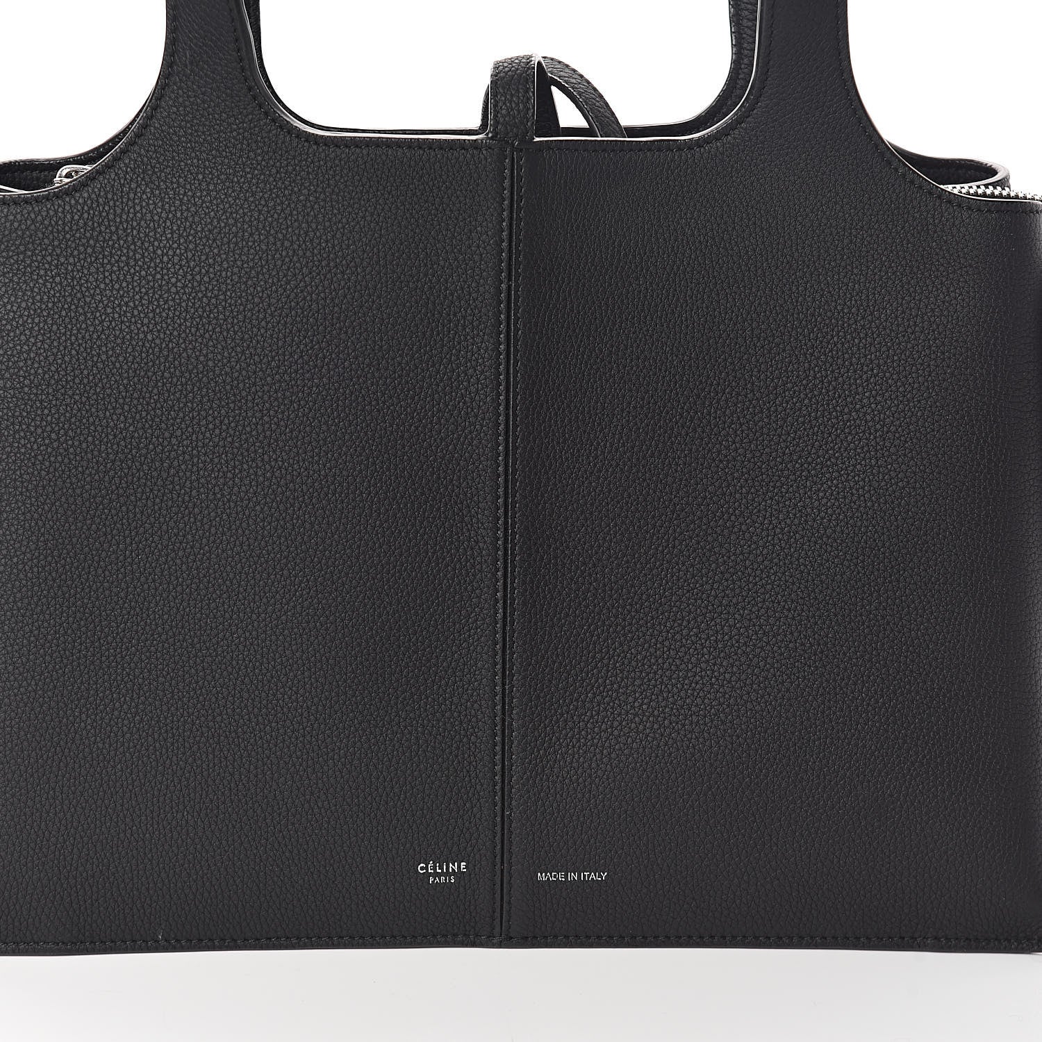 Celine Baby Grained Calfskin Small Tri-Fold Bag Black 10 of 10