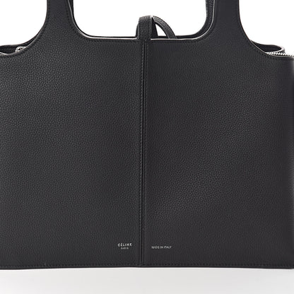 Celine Baby Grained Calfskin Small Tri-Fold Bag Black 10 of 10