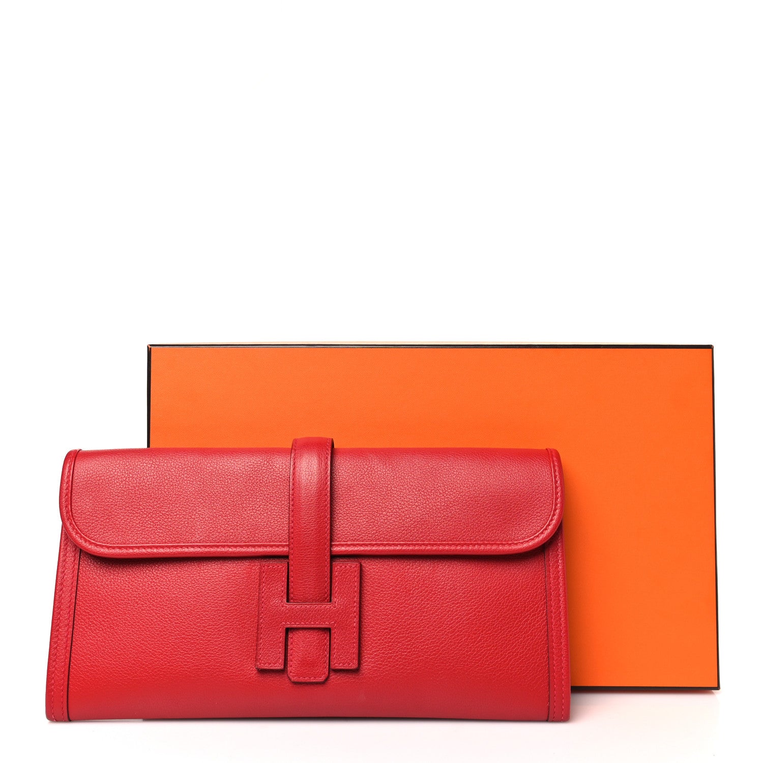 Hermes Evercolor Jige Elan 29 Rouge Casaque 9 of 9