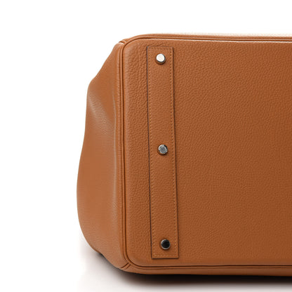 Hermes Togo HAC Travel Birkin 50 Caramel 9 of 11