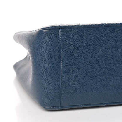 Chanel Caviar Quilted Grand Shopping Tote GST Dark Blue 8 of 11