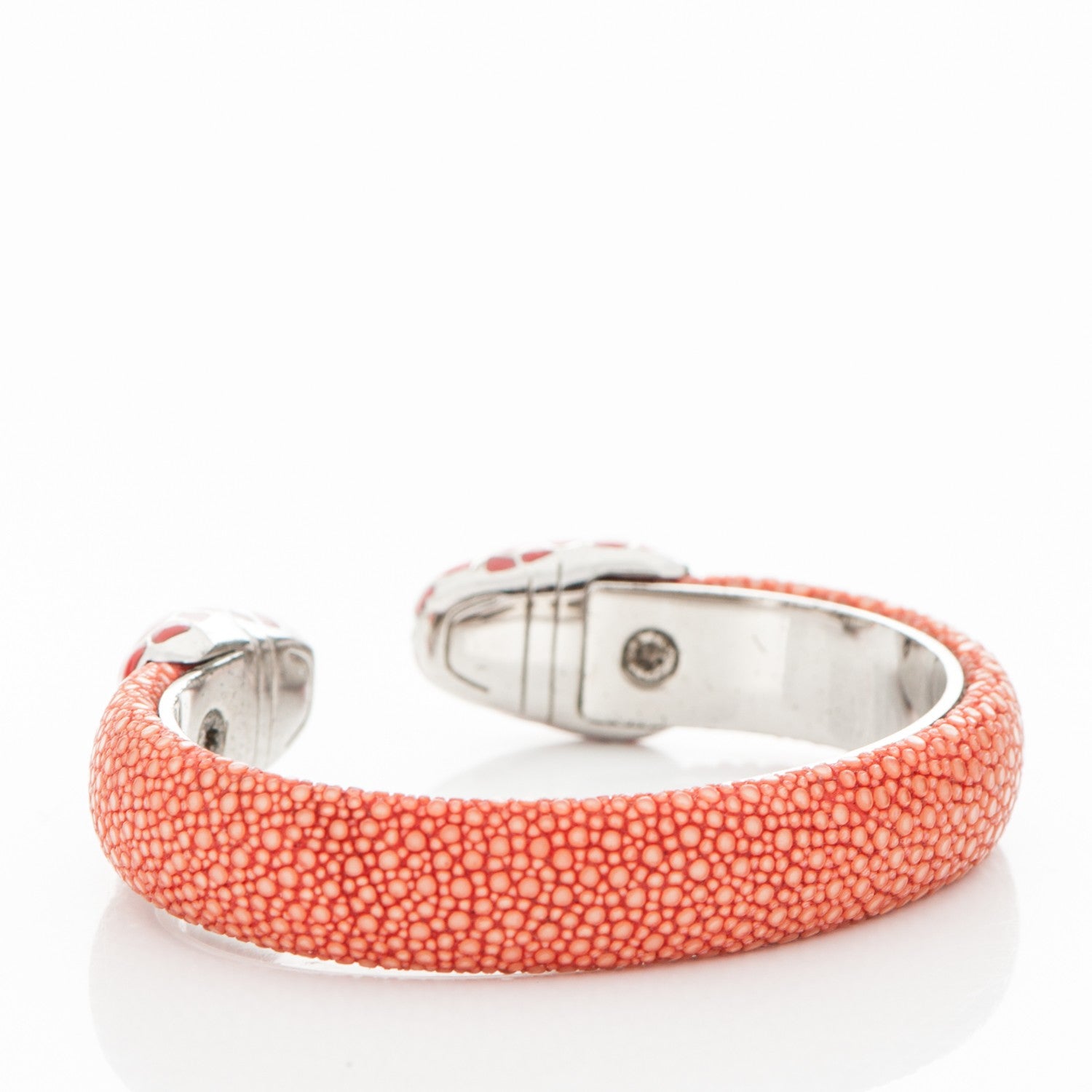 Bulgari Galuchat Serpenti Forever Bracelet S Coral 3 of 6