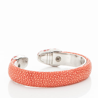 Bulgari Galuchat Serpenti Forever Bracelet S Coral 3 of 6
