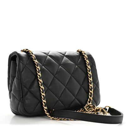 Chanel Lambskin Quilted Mini Flap Black 3 of 13