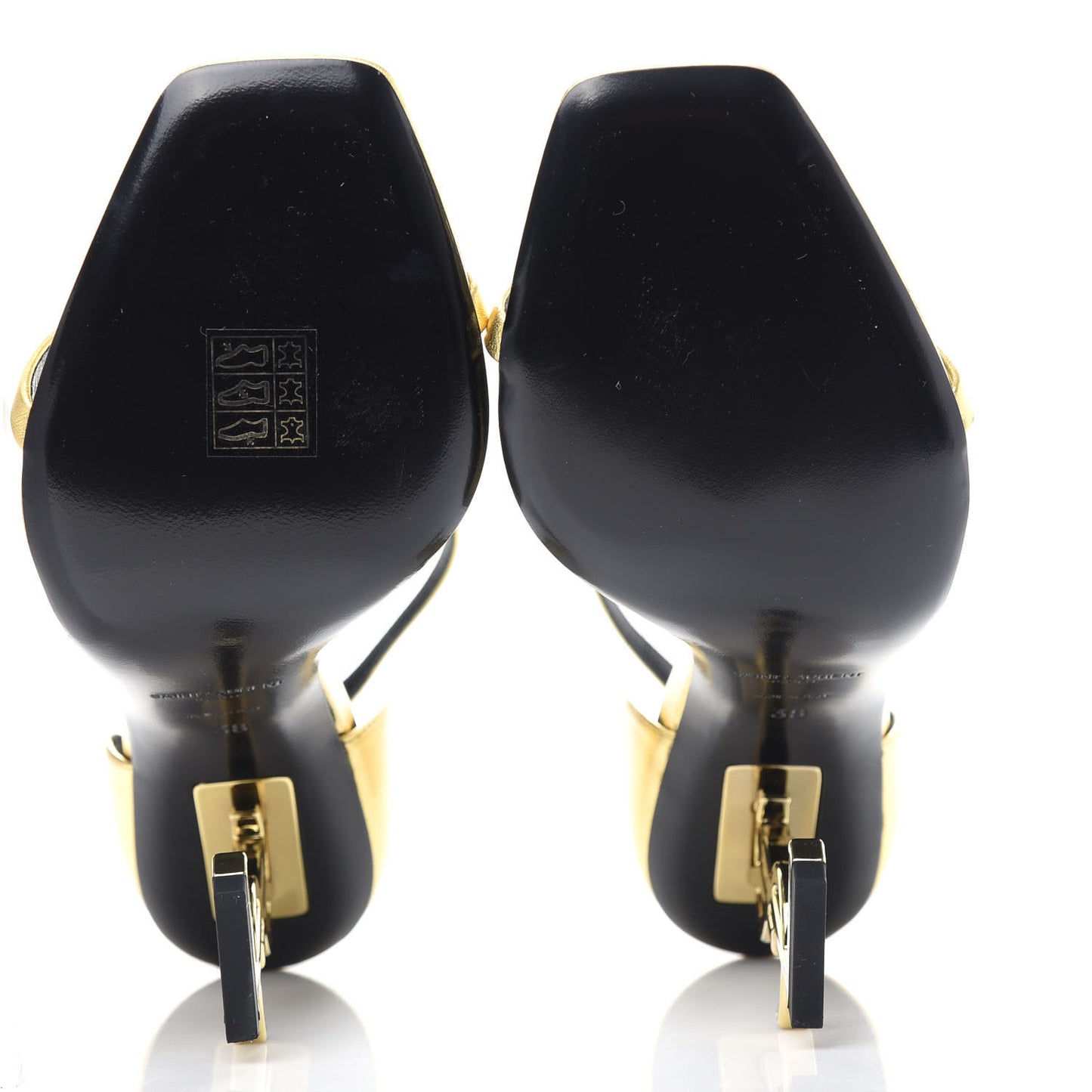 Calfskin Opyum Sandals 38 Oro