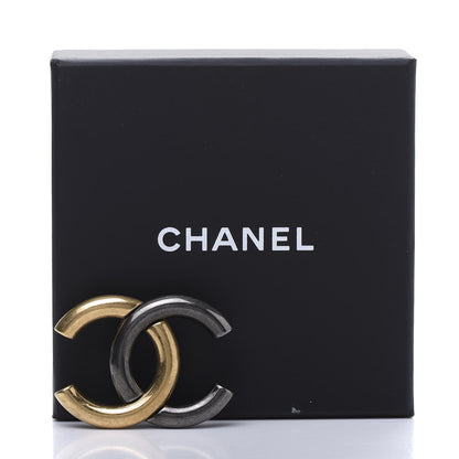 Chanel Metal CC Brooch Gold Ruthenium 5 of 5