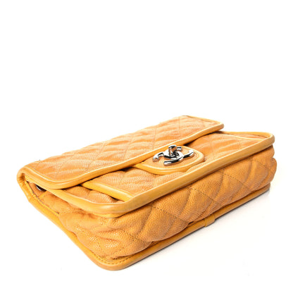 Chanel Caviar Quilted Mini French Riviera Flap Yellow 4 of 9
