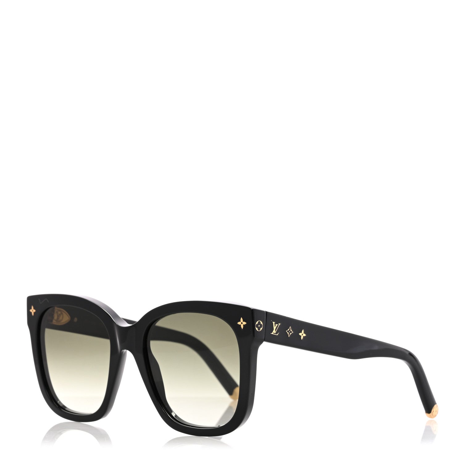 Louis Vuitton Acetate My Monogram Cat Eye Sunglasses Z1729W Black 1 of 6