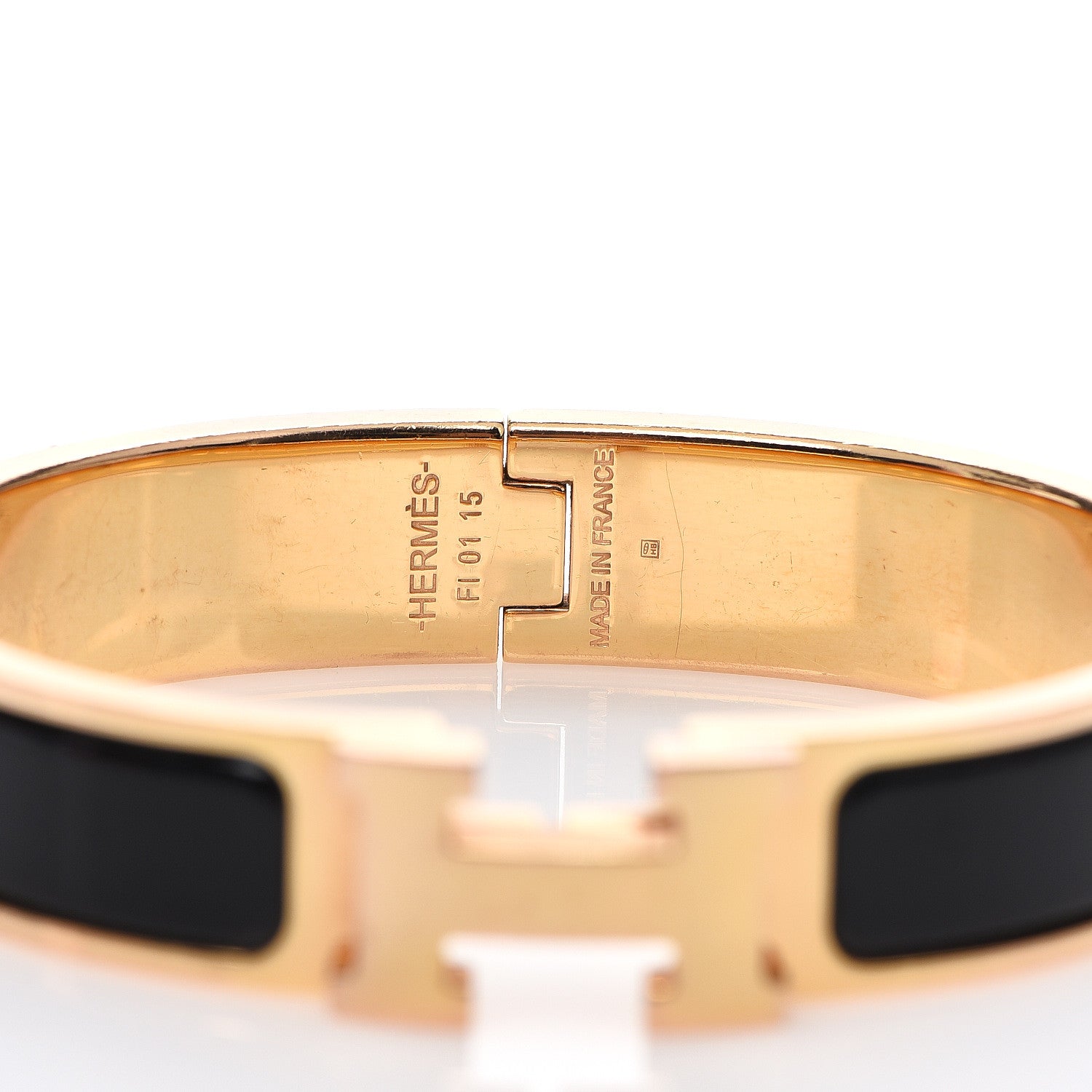 Hermes Enamel Narrow Clic Clac H Bracelet PM Black 3 of 3