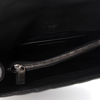 Saint Laurent Sheepskin Matelasse Chevron Monogram Medium College Bag Black 7 of 11