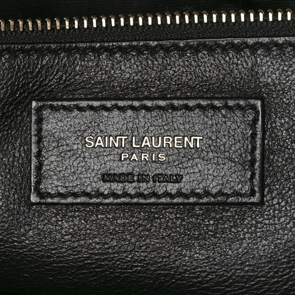 Saint Laurent Lambskin Quilted Sade Puffer Envelope Clutch Black 9 of 11