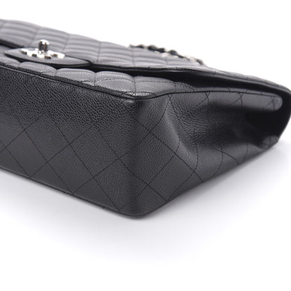 Chanel Caviar Quilted Jumbo Single Flap Black 7 of 11