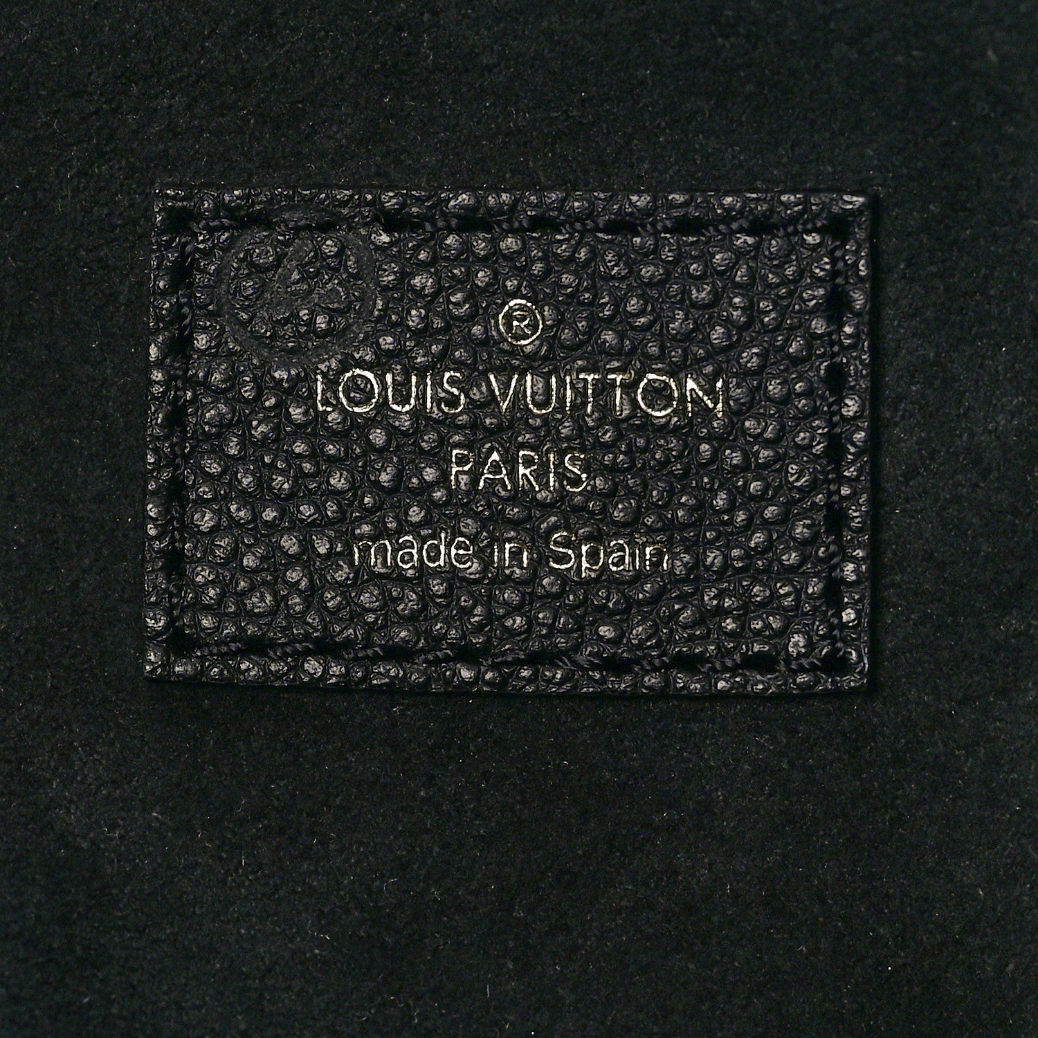 Louis Vuitton Empreinte Monogram Giant Neverfull MM Black Beige 6 of 9