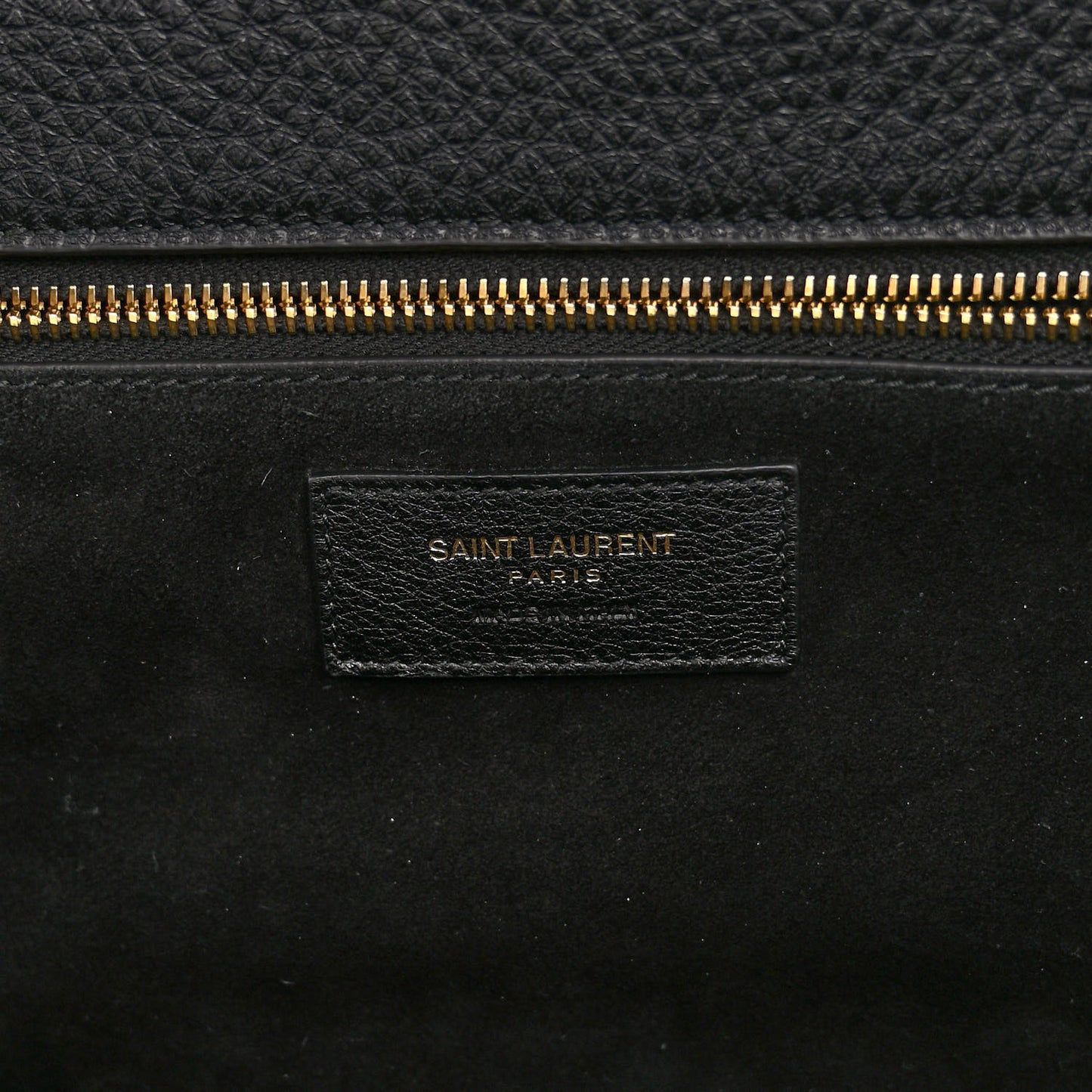 Grained Deerskin Bea Tote Black