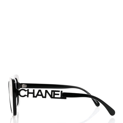 Chanel Acetate Strass Polarized Square Sunglasses 5422-B Black 3 of 8