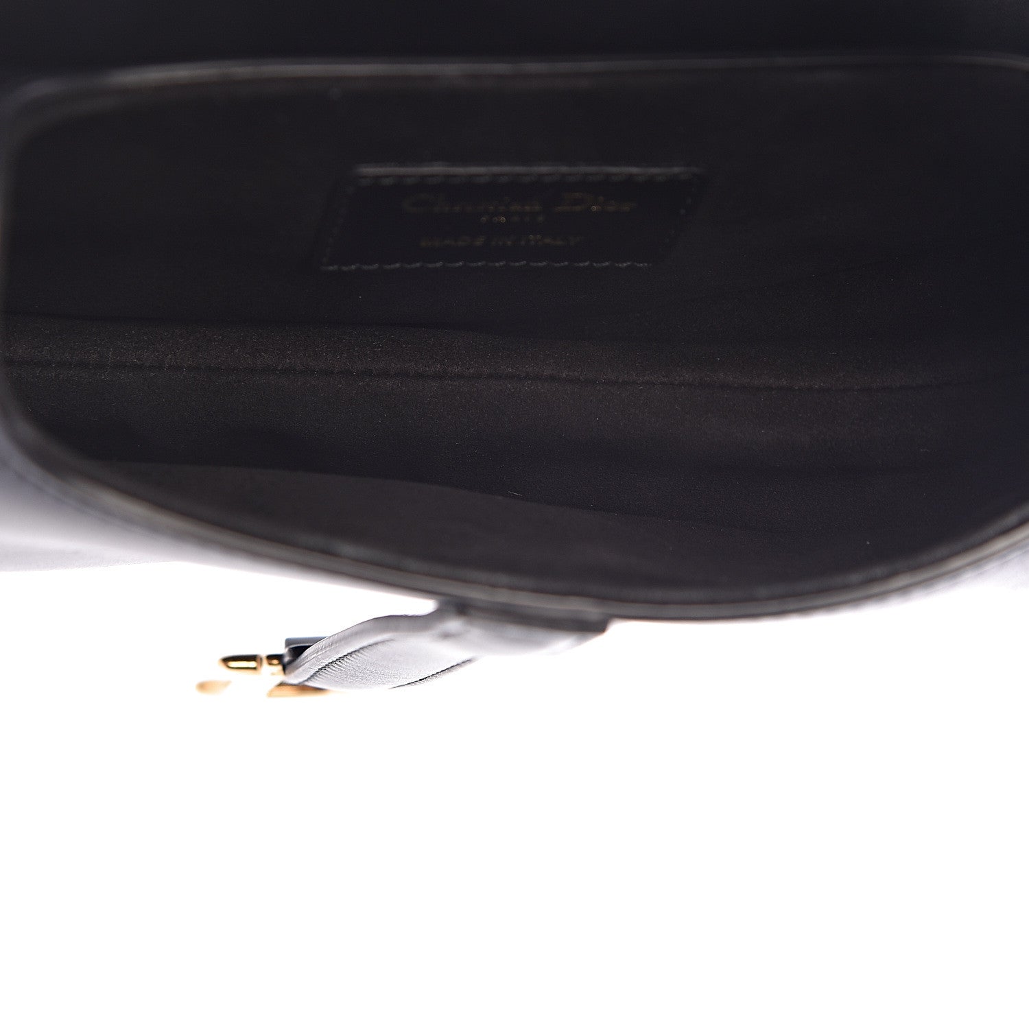 Christian Dior Calfskin Mini Saddle Bag Black 5 of 8