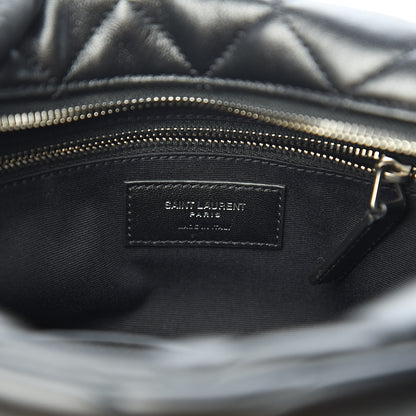 Saint Laurent Calfskin Y Quilted Monogram Small Loulou Bowling Bag Black 5 of 8