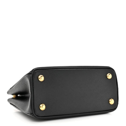 Prada Saffiano Lux Micro Galleria Shoulder Bag Black 4 of 9