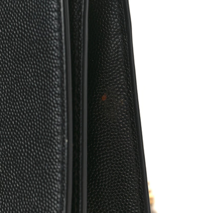Saint Laurent Grain De Poudre Small Classic Monogram Kate Tassel Satchel Black 10 of 13