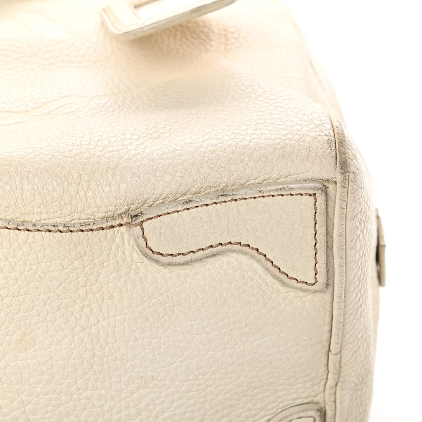 Vitello Daino Embossed Logo Bowler Talco