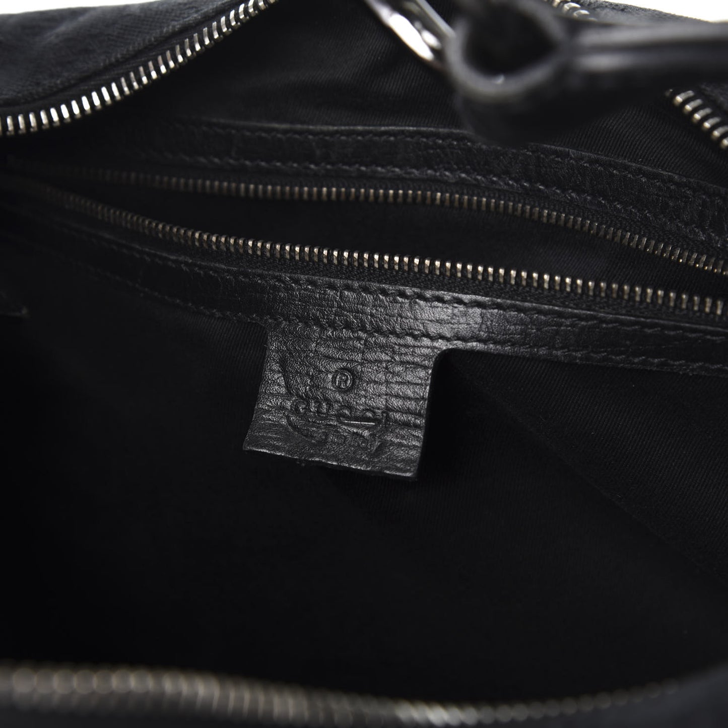Monogram Large Horsebit Chain Hobo Black